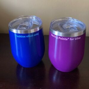 NEW WW Weight Watchers Set of Two Wine Tumblers